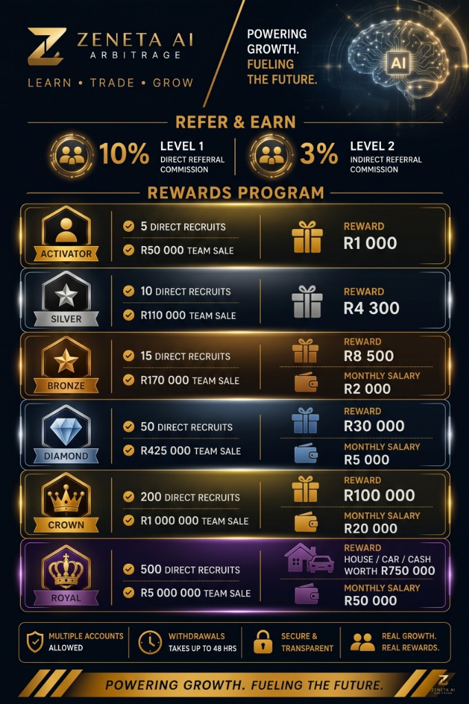 ZENETA AI Rewards & Ranks Poster